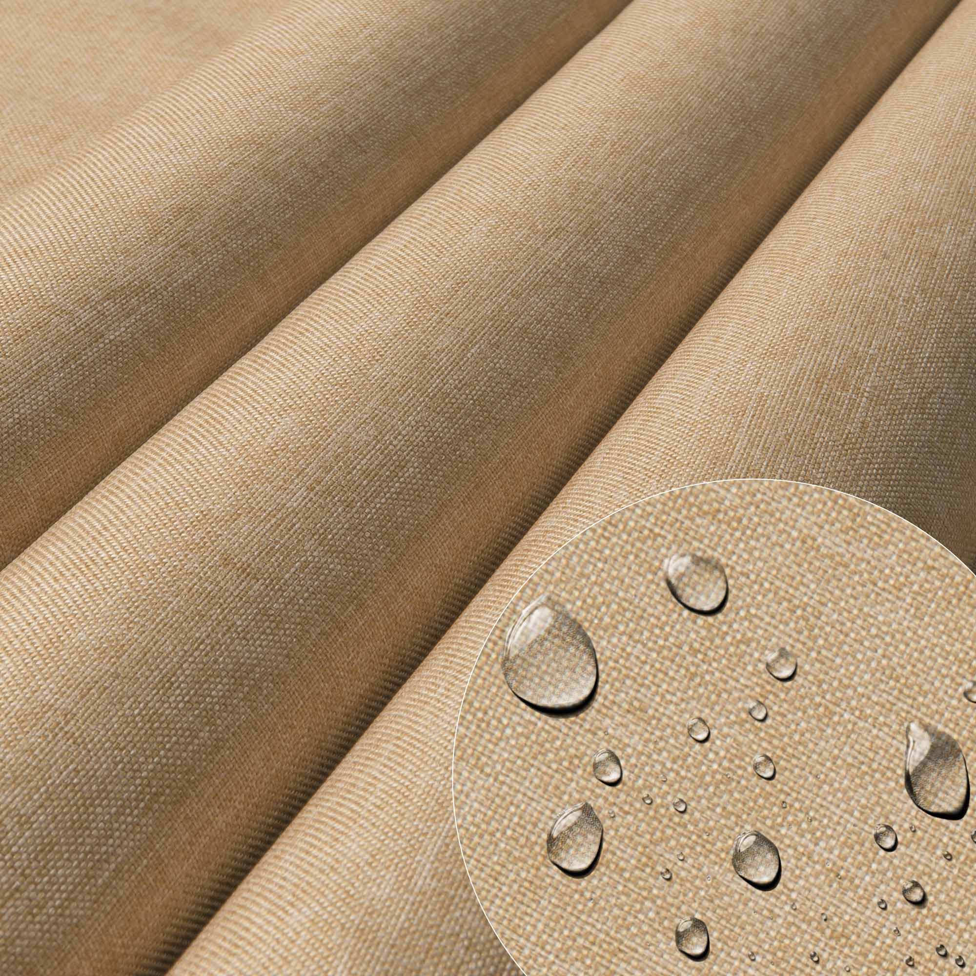 Drevené ležadlo s vankúšom Imitácia ľanu Desert Sand-M