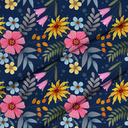 Frühlingsblumen-Tischdeckenstoff
