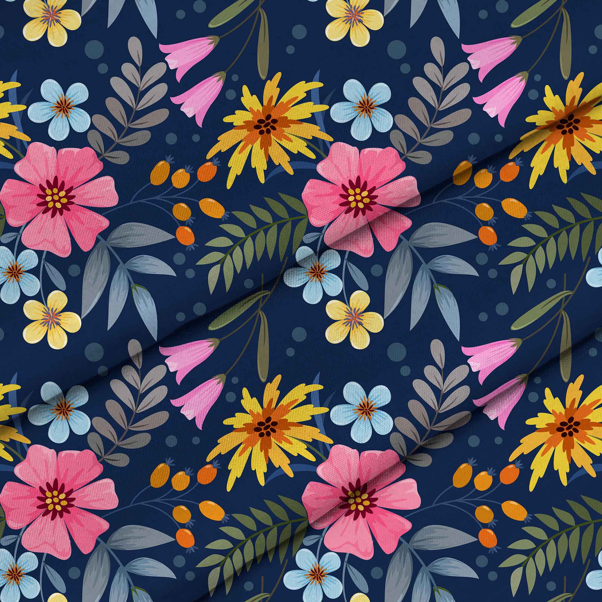 Frühlingsblumen-Tischdeckenstoff