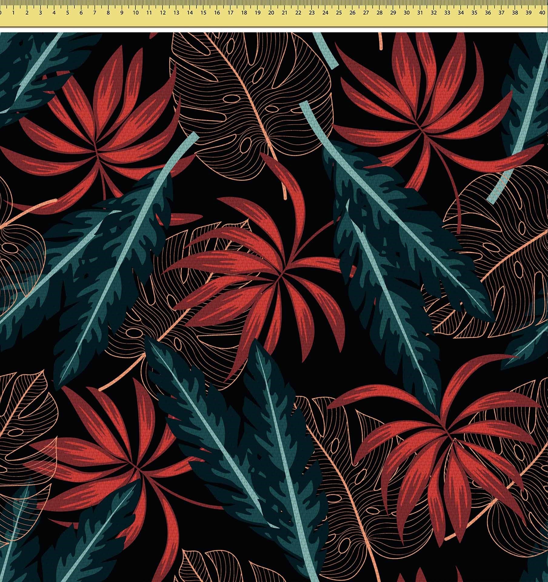 Exotic Leaves on Dark