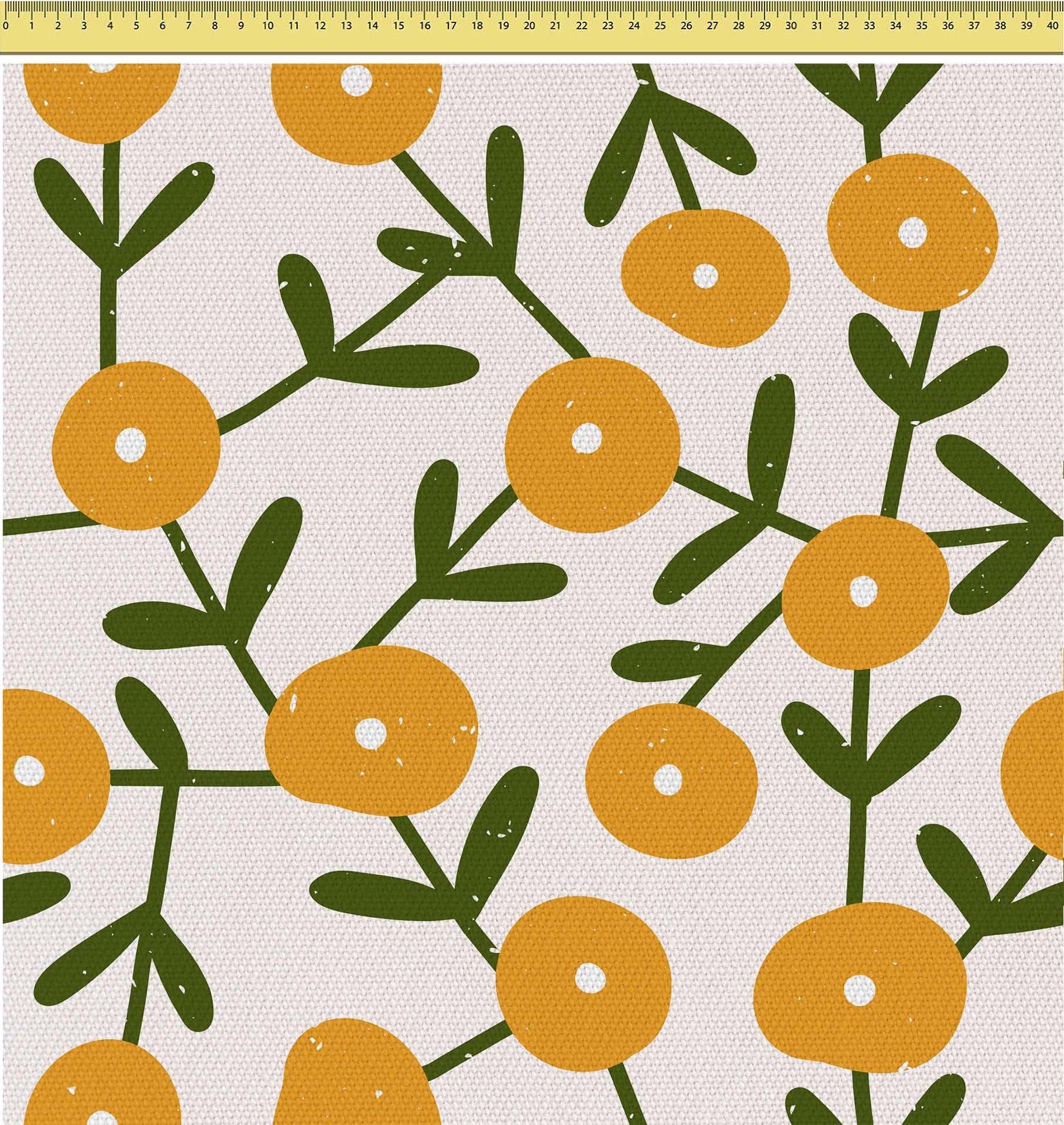 Scandinavian Green and Yellow-Mikrofibra Płaska