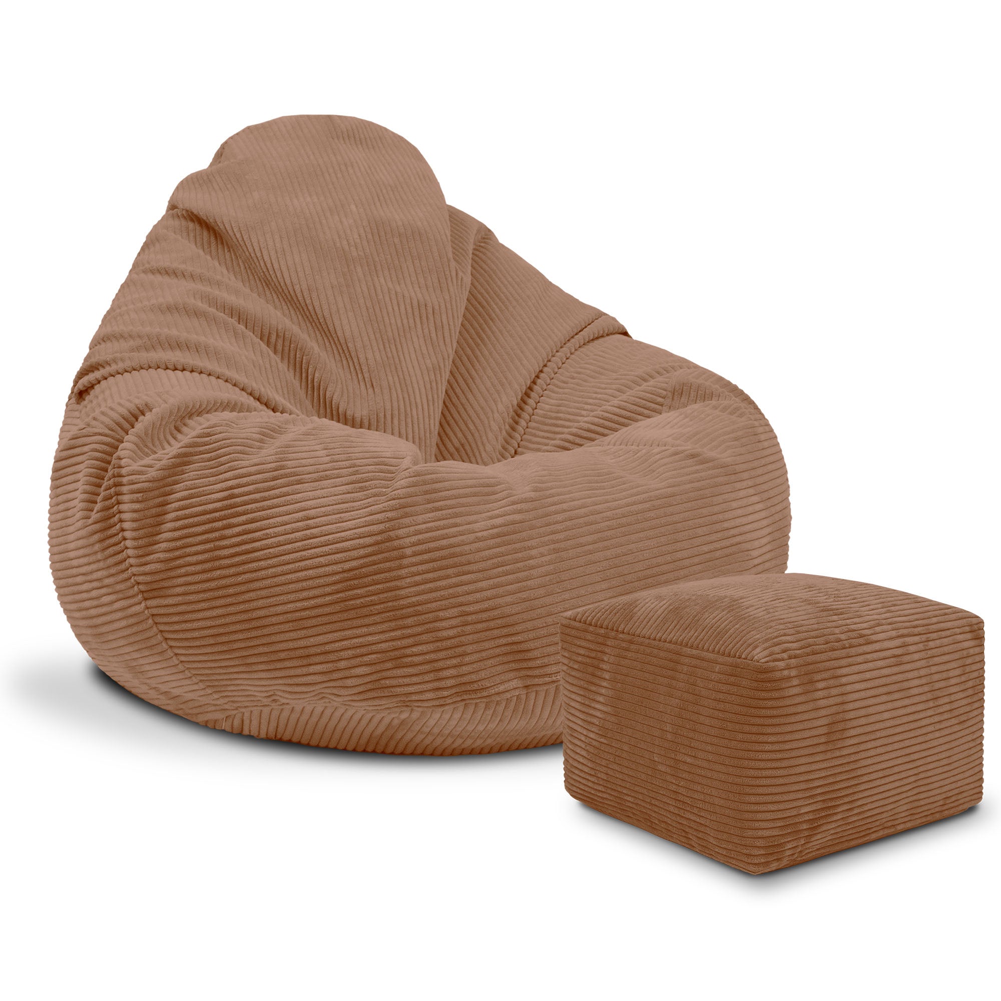 Puf Paradise s podnožkou Brown Bear