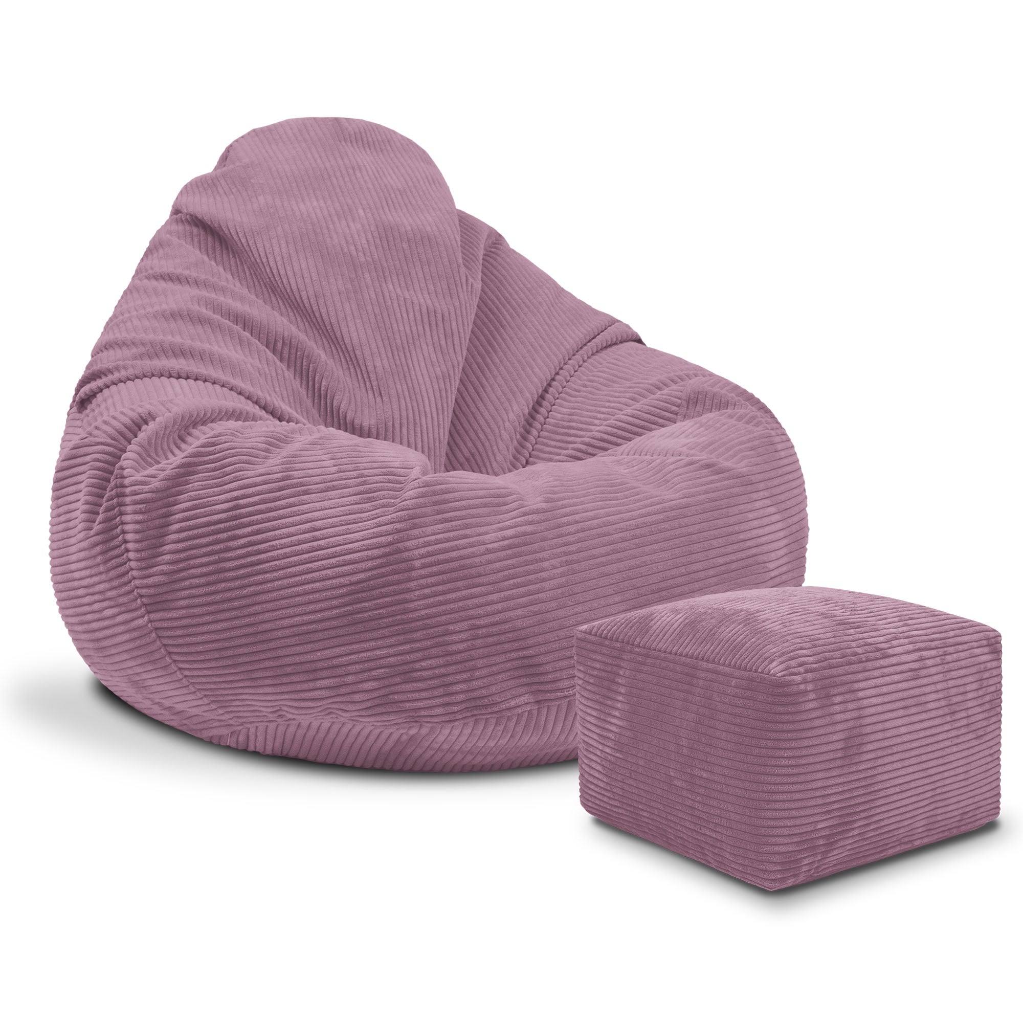 Puf Paradise s podnožkou Plum Smoothie-M