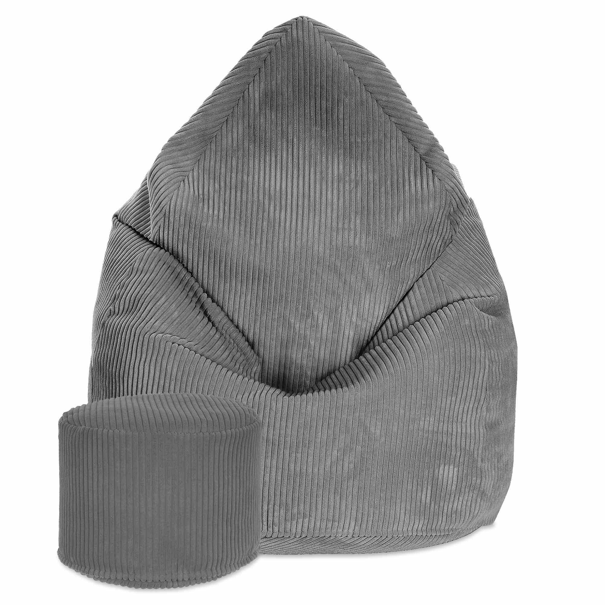 Runder Hocker Fußstütze Lincoln Frost Gray-S