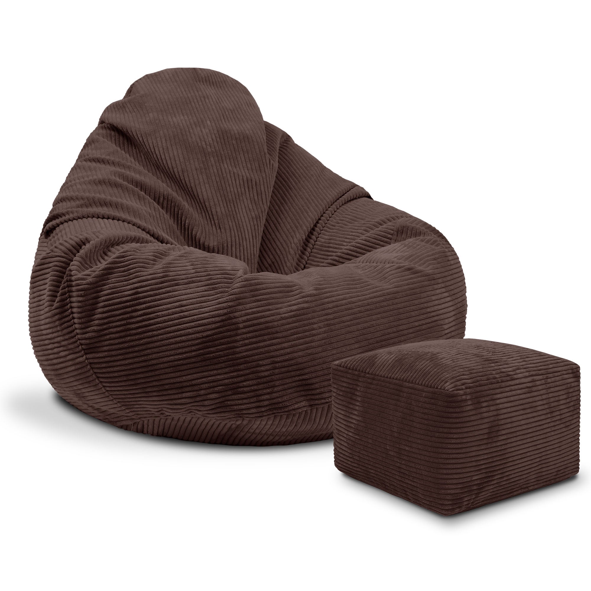 Puf Paradise s podnožkou Dark Chocolate-M