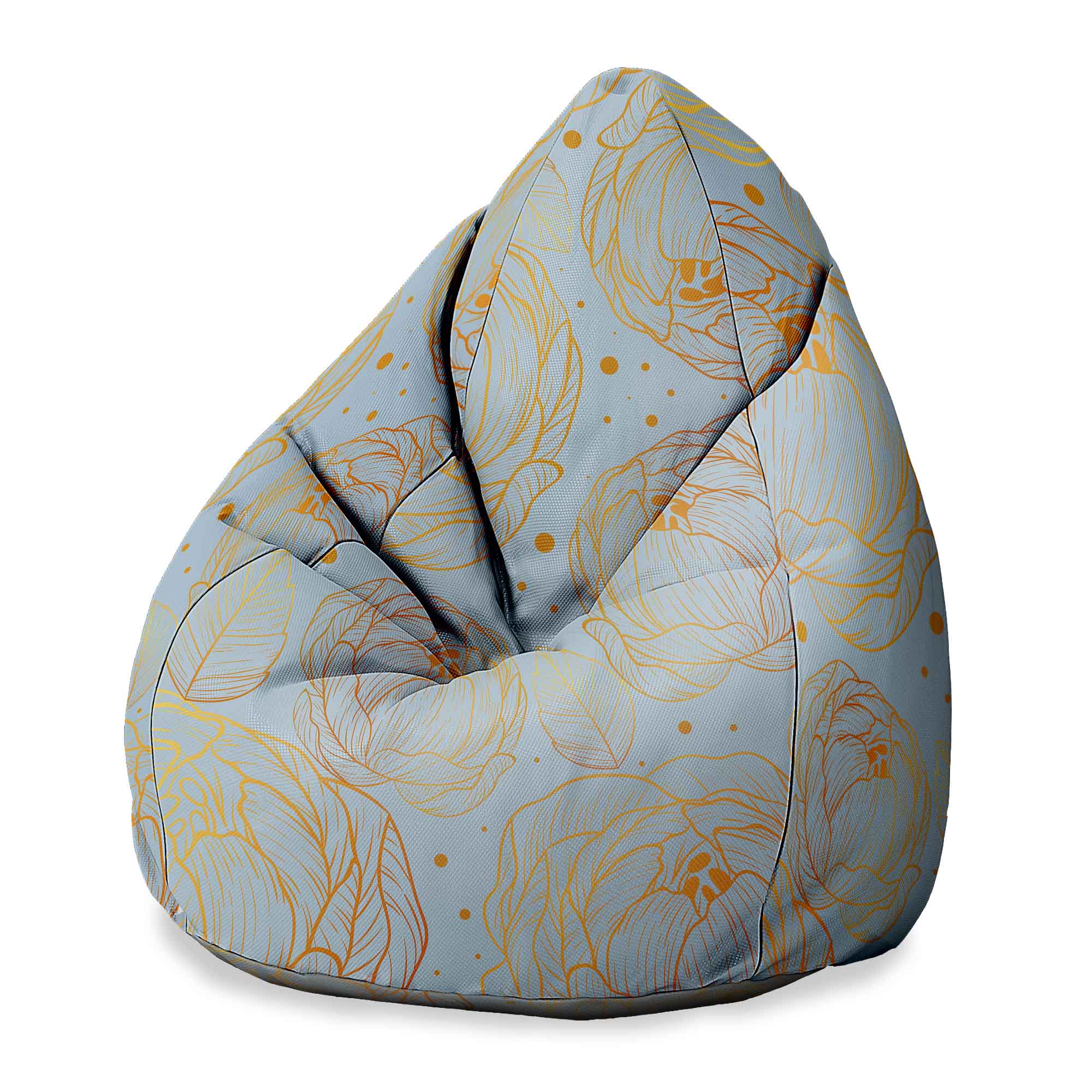 Sedací vak Pearshape Dreaming Flowers
