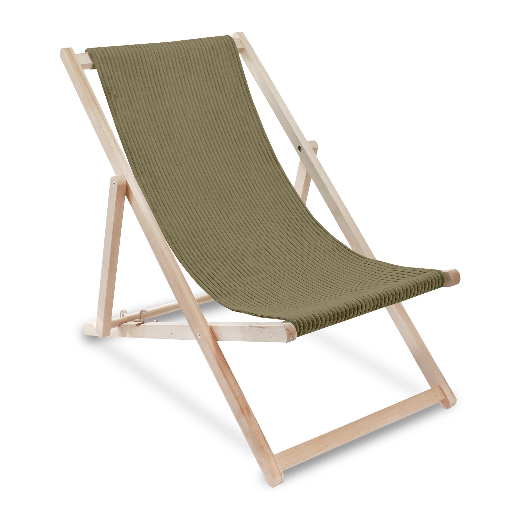 Drevené ležadlo Lincoln Dark Olive