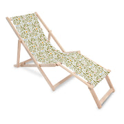 Wooden Deck Chair with Footrest Summer Walk