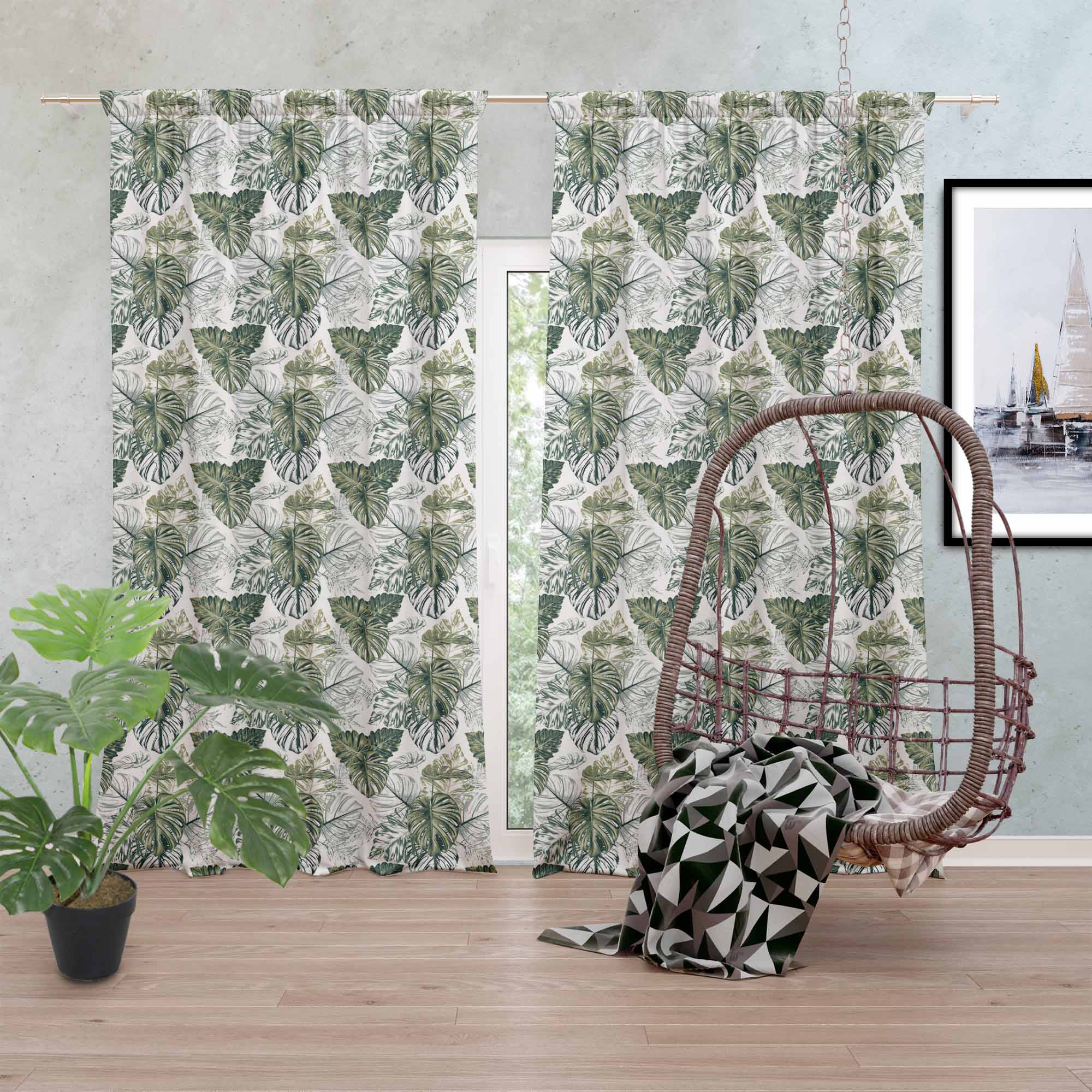 Monstera Green Leaf