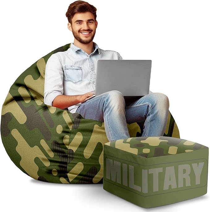 Puf Paradise s podnožkou Vojenský