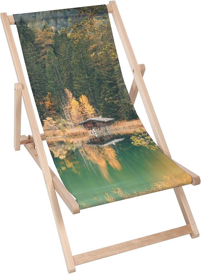 Holzliegestuhl Fallenstellerhaus