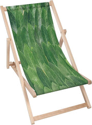 Holzliegestuhl Grüne Blattsymmetrie