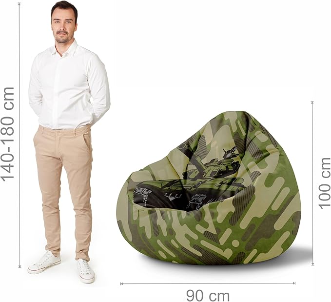 Puf Paradise s podnožkou Vojenský-Zamat