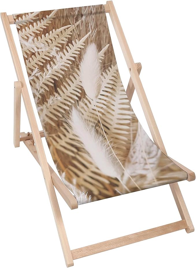 Drevené ležadlo Boho rastliny
