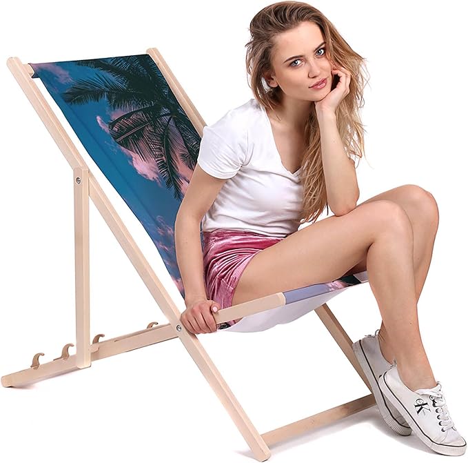 Drevené ležadlo Pod palmou