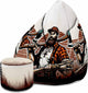 Sedací vak Pearshape s podnožkou Lumberjack