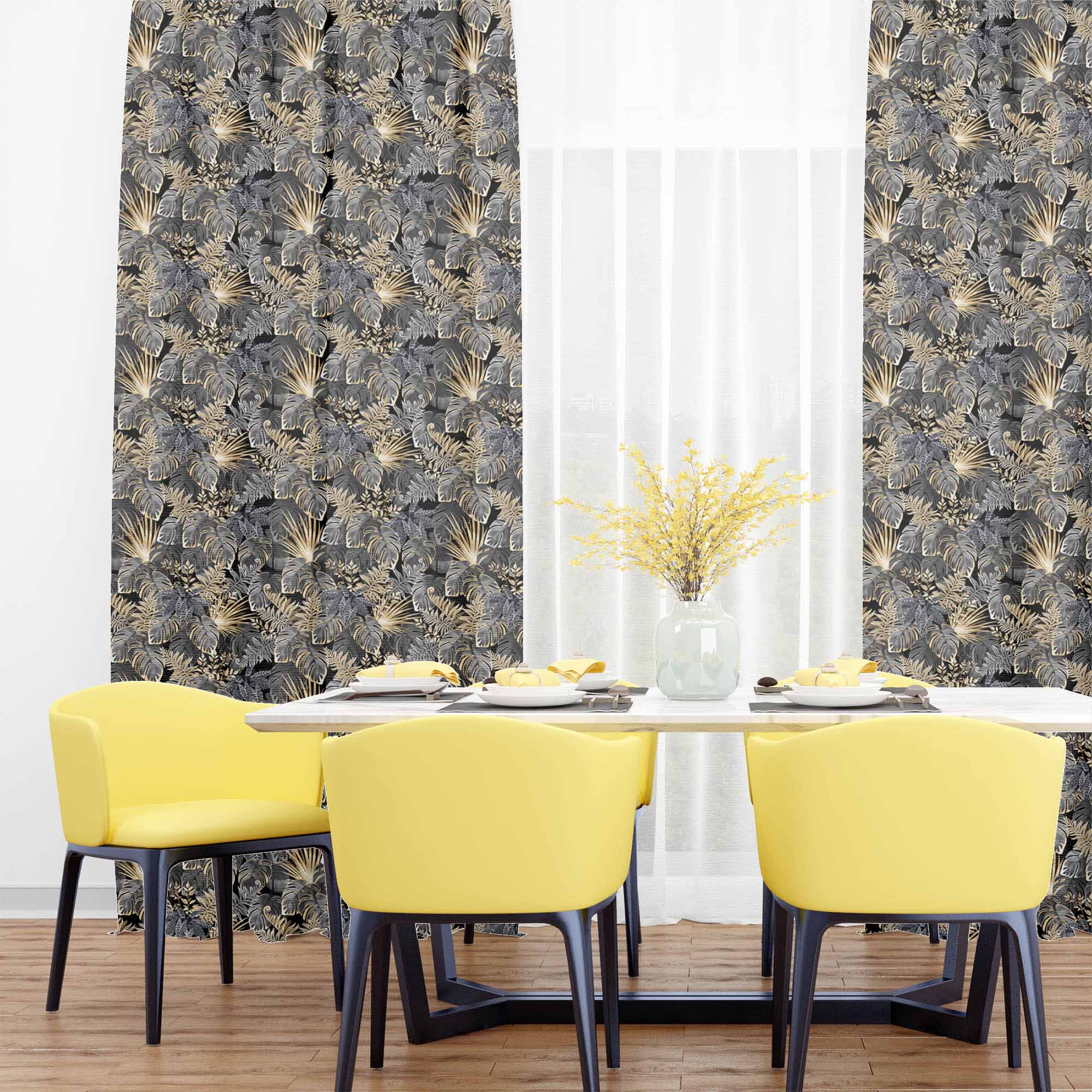 Tmavozlaté listy-Mikrofibra plochá