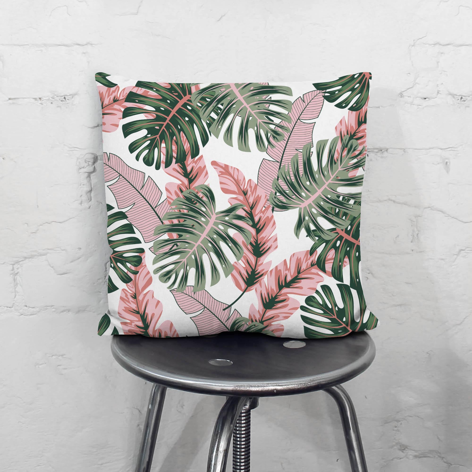 Tropical Pink and Green Leaves-Oxford