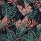 Tropical Dark Pink and Green Leaves-Lincoln