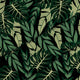 Tropical Dark Green Leaves-Lincoln