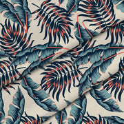 Tropical Beige Leaves-Panama