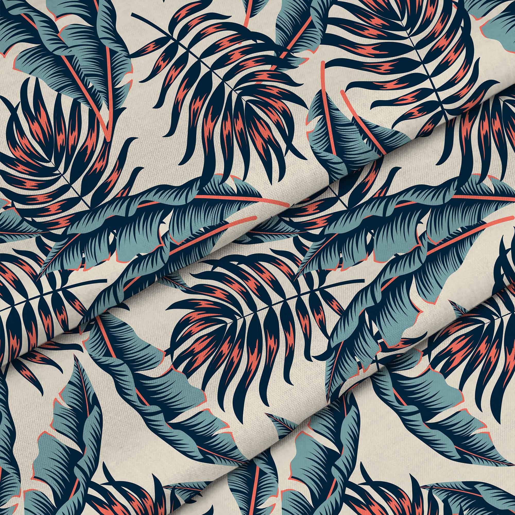 Tropical Beige Leaves-Panama