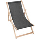 Wooden Deck Chair Linen Imitation Star Dust-M