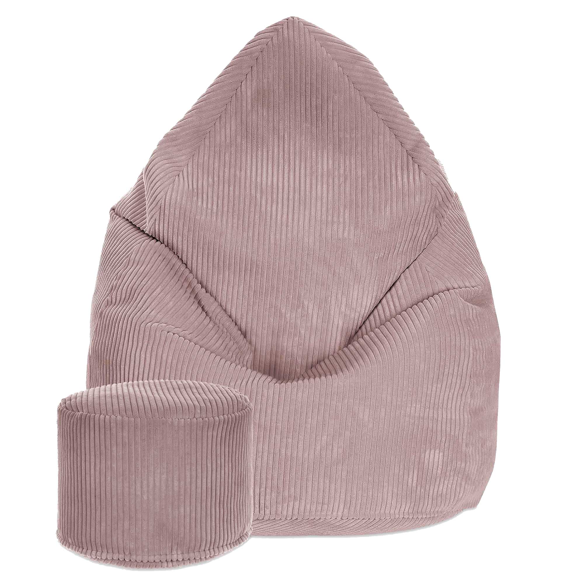 Okrúhly puf podnožka Lincoln Silver Pink-M