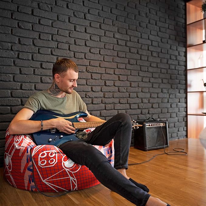 Sedací vak Pearshape s podnožkou Gamer Next Level-Velvet