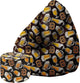 Pearshape Pouf with Footrest Beer And Pretzels-Oxford