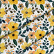 Yellow Floral Watercolor-Panama