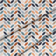 Retro White Leafs-Velvet