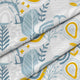Graues Blumenmuster-Samt