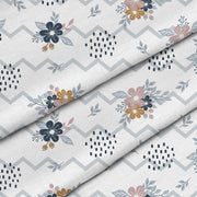 Chevron and Flowers-Velvet