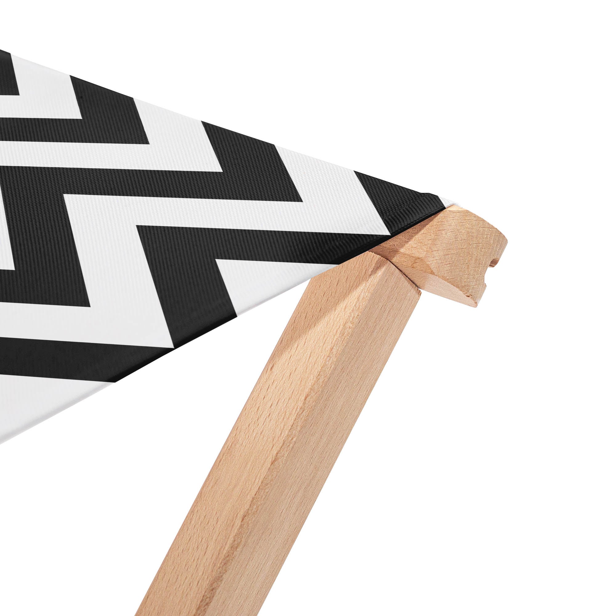 Detská stolička Zig Zag Black