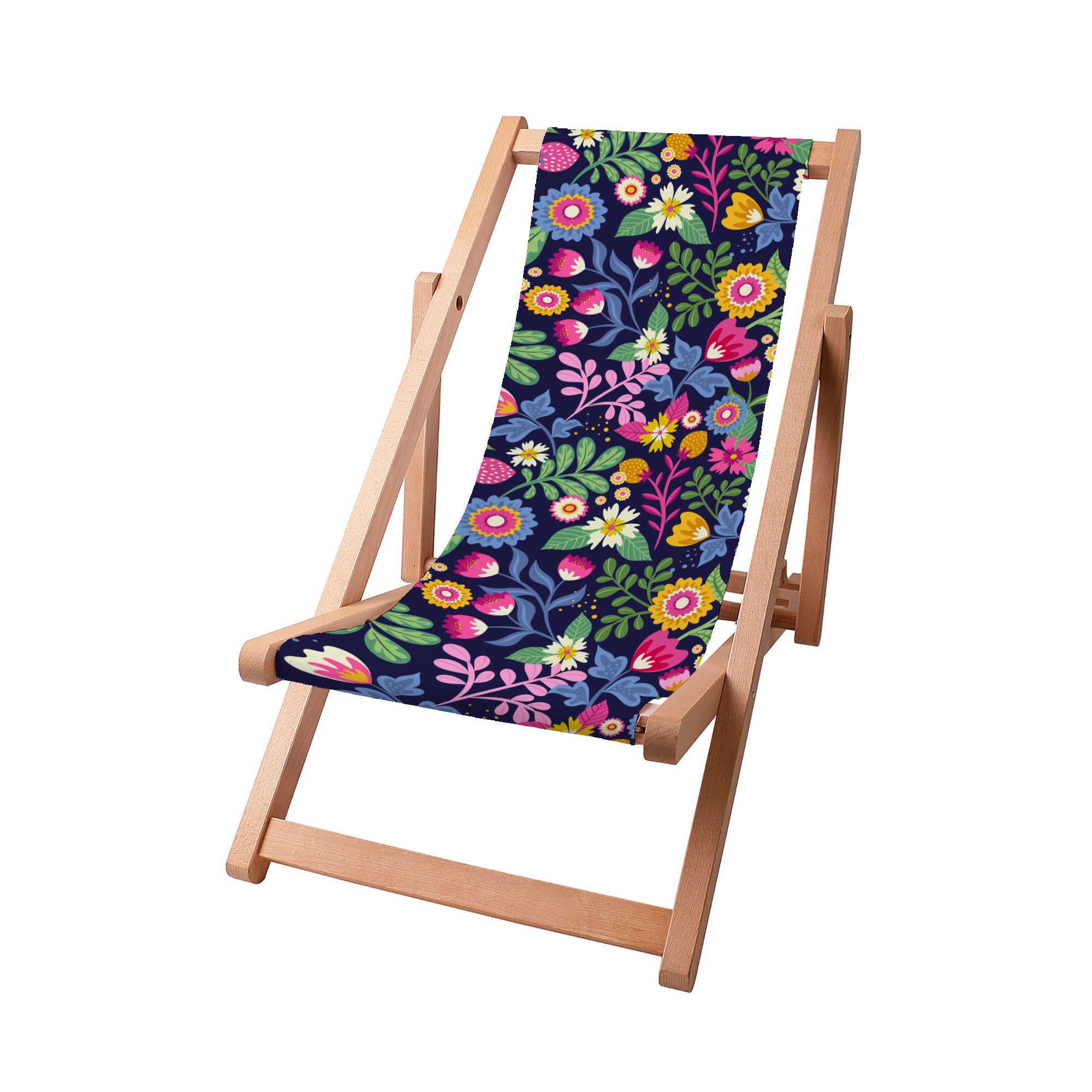 Leżak drewniany Exotic Floral