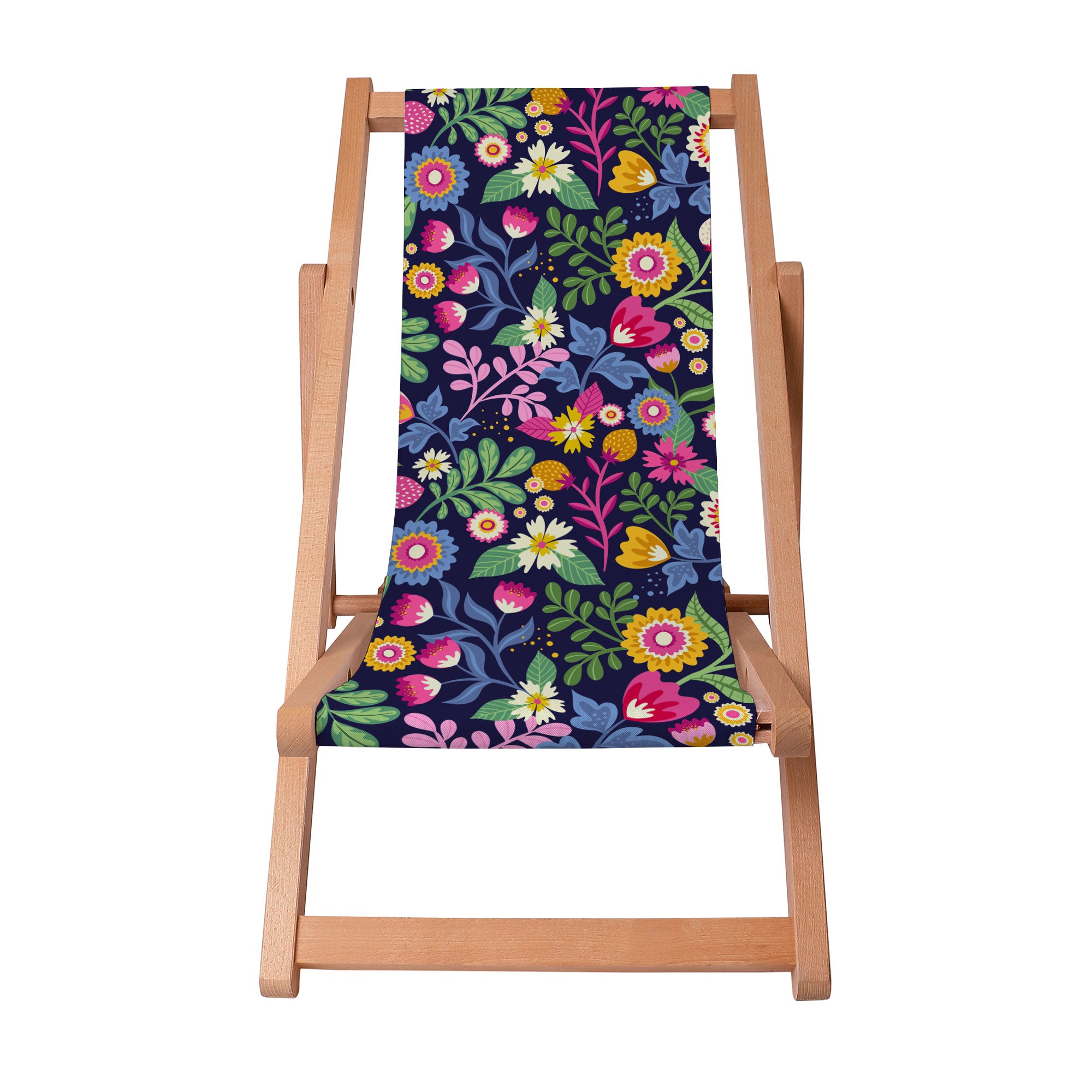 Leżak drewniany Exotic Floral