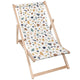 Wooden Deck Chair Vintage Terrazzo-M