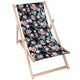 Leżak drewniany Dark Botanic Pink-M