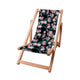Leżak drewniany Dark Botanic Pink-S