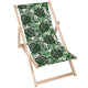 Leżak drewniany Tropical Leaves Pattern-M