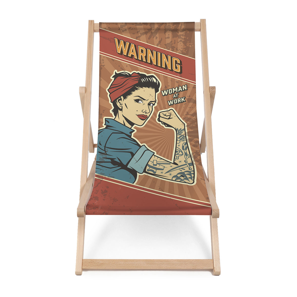 Drevené lehátko Warning