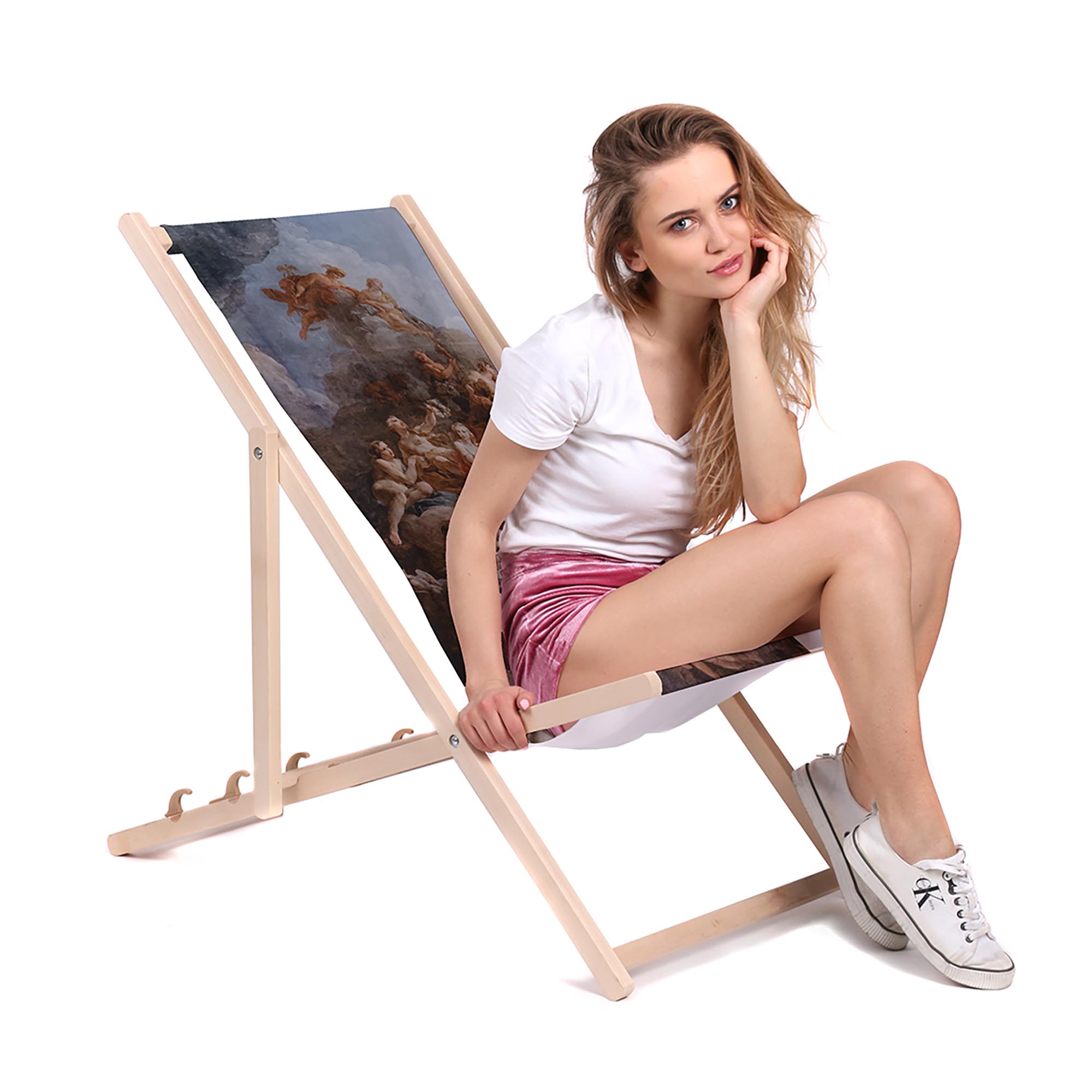 Drevené ležadlo Art