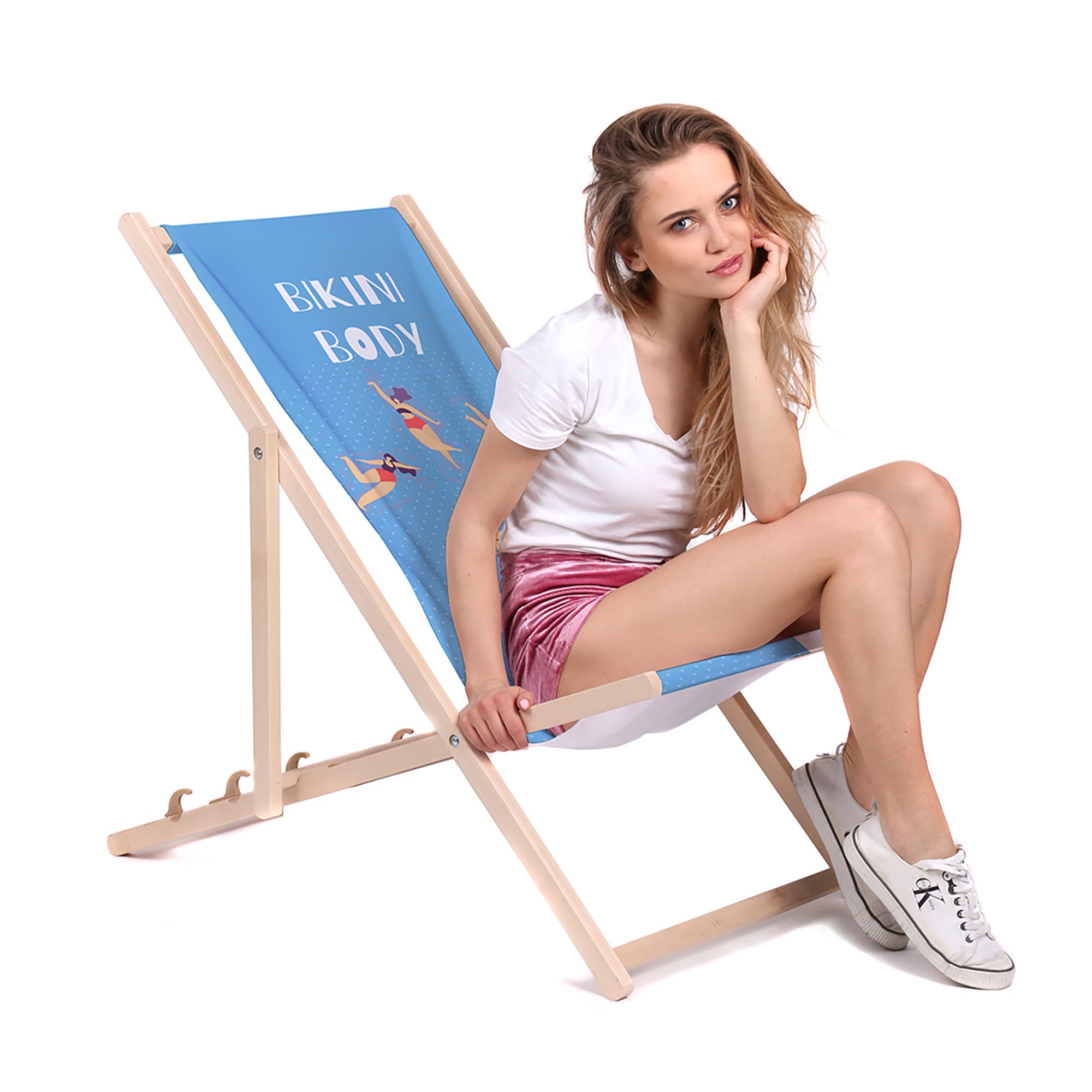 Drevené ležadlo Bikiny telo