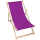 Wooden Deck Chair Basic-M-PURPLE