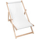 Wooden Deck Chair Basic-M-WHITE