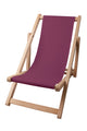 Wooden deck chair Basic-S-BURGUND
