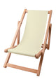 Wooden deck chair Basic-S-CREME