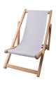 Wooden deck chair Basic-S-PALE GREY
