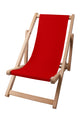 Wooden deck chair Basic-S-RED